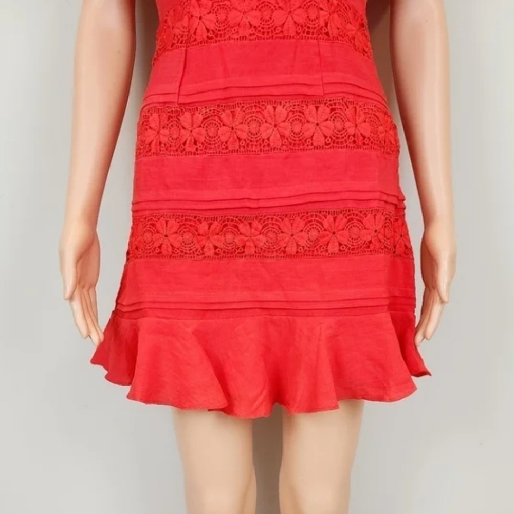 Saints + Secrets Ruffle Shoulder Mini Dress - Picture 8 of 13
